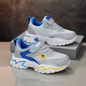 Zapatillas de malla transpirable para niños y niñas de 6 a 12 años moda running