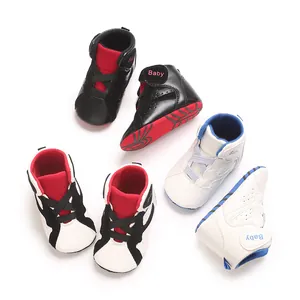 Baby Loopschoentjes High Top PU Leer Zachte Zool Sneakers Casual Peuterschoenen Infant Sportschoenen Voor Jongens Meisjes C-858