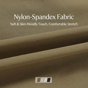 Close-up of soft brown nylon spandex fabric for men's outdoor windbreaker jacket