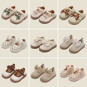 Toddler Girls Princess Shoes Microfiber Leather Soft Sole Heart Rhinestone Lace Mary Jane Single Shoes Walking Shoes Black