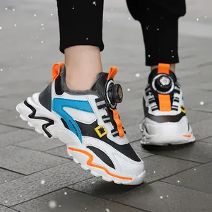 Trendige Winter-Sportschuhe für Jungen mit Drehverschluss und warmem, dickem Pelzfutter