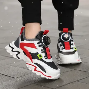 Warme Wintersneaker für Jungen mit Fleece-Futter und Drehverschluss-Schnürsystem