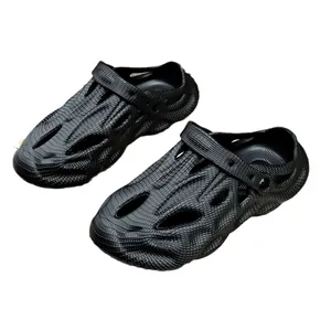 Schwarze atmungsaktive Outdoor-Sportschuhe für Herren und Damen mit einzigartiger Webstruktur
