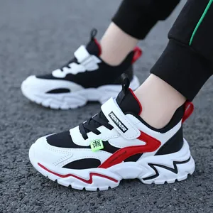 Breathable mesh children's sneakers with anti-slip soft soles for autumn running