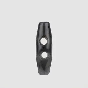 Natuurlijke Xiuyan Jade Knoppen Olijfvorm Houtje-Touwje Knopen Voor Jassen Truien 40 Grijs Steen Sluitingen 2 Gaten Luxe Kleding Naaiaccessoires