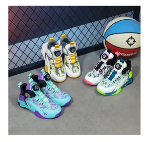 Scarpe da basket per ragazzi ad alte prestazioni con allacciatura a rotella