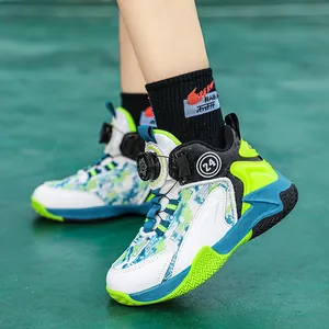 Scarpe da basket professionali per bambini con chiusura a rotella per allenamento