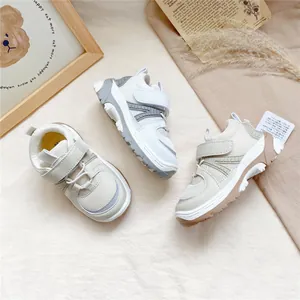 Παιδικά Λειτουργικά Sneaker από Δίχτυ Συνθετικό Δέρμα Μαλακή Σόλα Casual Παπούτσια Τρεξίματος με Κούμπωμα Σκρατς