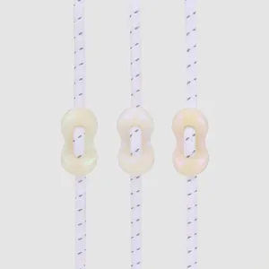 Silicone Pig Nose Cord Lock Double Hole Drawstring Toggle For Sportswear Hoodie Backpack Adjustment Button