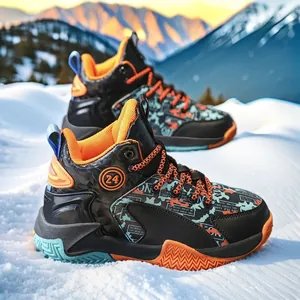 Chaussures de basket rembourrées pour garçons, entraînement hivernal en plein air