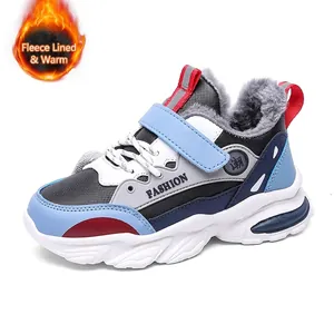 Warme Winter-Sneaker für Jungen mit Fleecefutter und rutschfester dicker Gummisohle