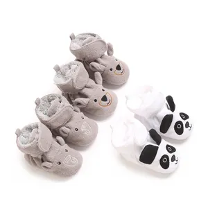Bottes d'hiver douces pour bébé avec motifs de dessin animé pour nourrissons 0-1 an