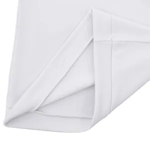 Detail macro view of white fleece-lined material and stitching on a men's sweatshirt