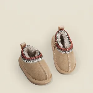 Toddler Baby Winter Snow Boots Thickened Warm Microfiber Leather Side Zipper Non-slip Walking Shoes For Boys Girls Fashion Casual Boots