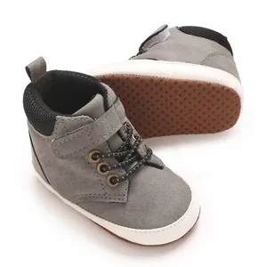 Zapatos altos de bebé para primeros pasos con suelas suaves antideslizantes