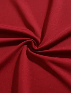 Macro close-up of the breathable red textured fabric for men's casual business Polo