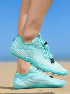 Unisex Quick-Dry Water Shoes Breathable Mesh River Tracing Sneakers Non-Slip Rubber Sole Outdoor Beach Fitness Training Shoes