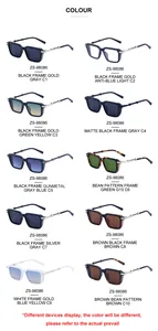 Multiple color options for retro steampunk square frame sunglasses for men