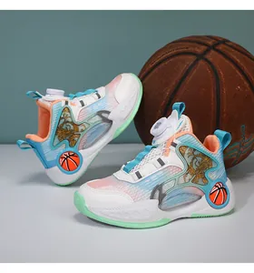 Chaussures de basket professionnelles pour garçons avec mesh respirant et molette