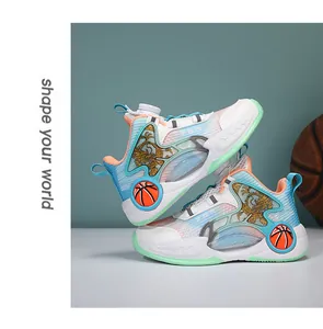 Chaussures de basket respirantes professionnelles pour garçons avec semelle antidérapante