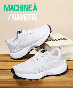 Modische weiße Mädchen-Sneaker aus atmungsaktivem Mesh für Sport und Freizeit, Detail