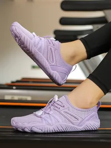 Stylish purple minimalist barefoot sneakers for indoor gym fitness and outdoor water sports