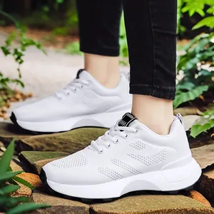 Damen Mädchen Atmungsaktive Mesh Dad Schuhe 2024 Frühling Herbst Dicke Sohle Chunky Sneakers Casual Mode Schnürung Sportschuhe Eltern-Kind Schuhe