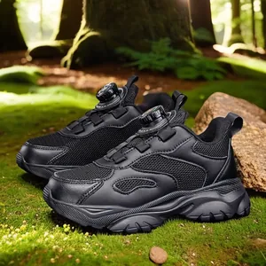 Kinder Atmungsaktive Mesh Sneakers Mit Drehverschluss Leichte Laufschuhe Mit Weicher Sohle Für Jungen Und Mädchen