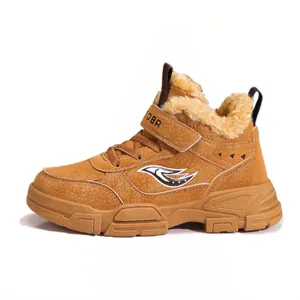Botas Martin de invierno para niños con forro de piel gruesa y suelas antideslizantes