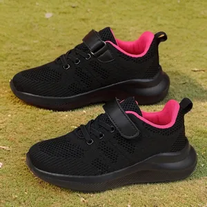 Meisjes Ademende Mesh Sportsneakers 2024 Herfst Lente Lichtgewicht Antislip Hardloopschoenen Voor Kinderen School Casual Schoenen