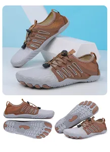 Viste multiple di scarpe a cinque dita traspiranti per escursionismo e guado