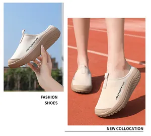 Zapatos de balanceo de malla transpirable para mujer con suela gruesa de plataforma