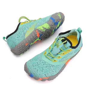 Scarpe da scoglio per bambini in mesh traspirante per spiaggia e piscina, verde menta