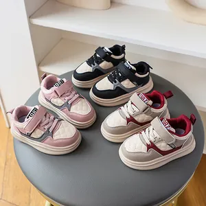 Kinder Mode Gesteppte Sneaker Kleinkind Lässig Dicke Sohle Sportschuhe Mit Klettverschluss Jungen Mädchen Laufschuhe