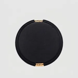 Plant Fiber Nylon Round Buttons Black Gold Minimalist Decorative Buttons For Coats Suits Jackets DIY Sewing