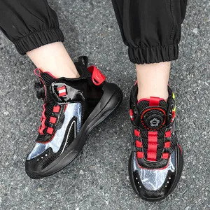 Professionelle Basketballschuhe für Jungen mit Drehverschluss und rutschfester Sohle