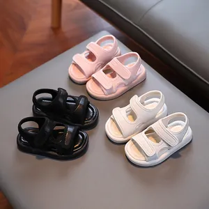 Kinder Sommersandalen Kleinkind Weiche Sohle Lauflernschuhe Atmungsaktives PU Leder Strand Casual Sandalen Für Jungen Mädchen