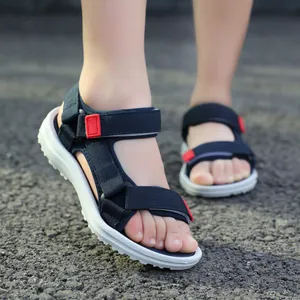 Kids Sporty Sandals Unisex Beach Shoes Fashion Casual Footwear With Non-Slip Thick Sole And Adjustable Velcro Straps