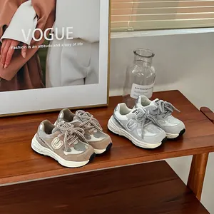 Παιδικά Chunky Sneakers για Κορίτσια Αγόρια Δέρμα Microfiber Αναπνεύσιμο Πλέγμα Παπούτσια Τρεξίματος Μαλακή Σόλα Αθλητικά