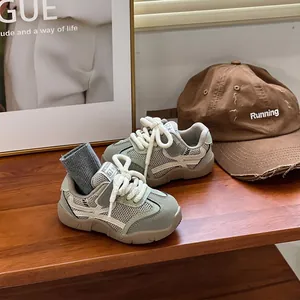 Zapatillas cómodas verde salvia para bebé niña estilo German Training para niños de 1 a 3 años
