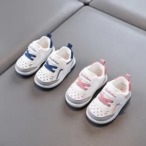 Breathable soft sole toddler walking sneakers for boys and girls with anti-slip design