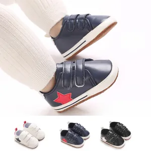 Scarpe da passeggio per neonati 0-12 mesi con motivo a stelle e suola morbida antiscivolo