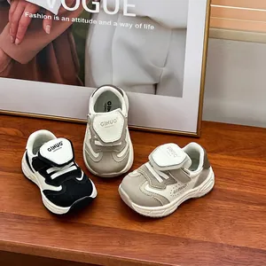 Zapatillas deportivas ligeras para niños con suela blanda y velcro, tallas 18-30.