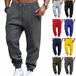 Classic men's athletic joggers with drawstring waist and ribbed cuffs in multiple colors