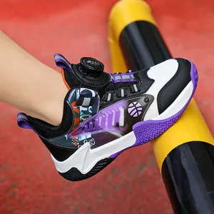 Kinder basketbalschoenen met ademend mesh en handig draaiknop-systeem