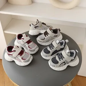 Toddler Boys Girls Chunky Sneakers Breathable Mesh Soft Sole Kids Running Shoes Non Slip Spring Autumn Hook And Loop Casual Sport Shoes