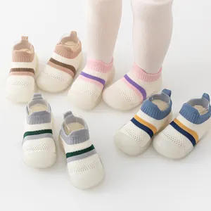 Breathable soft sole baby walker shoes with anti-slip design for indoor use