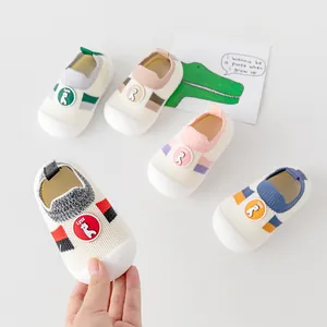 Chaussures de marche respirantes pour bébé, semelle souple antidérapante, colorées
