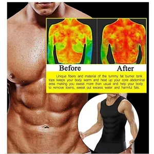 Detail des Thermo-Schwitz-Tanktops für Herren mit Bauchwärme- und Schwitzeffekt