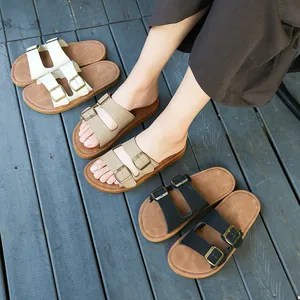 Γυναικεία Slides με Διπλή Πόρπη PVC Casual Σανδάλια Παραλίας Καλοκαιρινά Ρυθμιζόμενα Αδιάβροχα Αντιολισθητικά Slip-On
